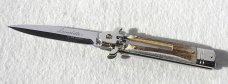 NEW AKC LEVERLETTO 20cm - 8" GENUINE STAG MODIFIED BAYONET BLADE   