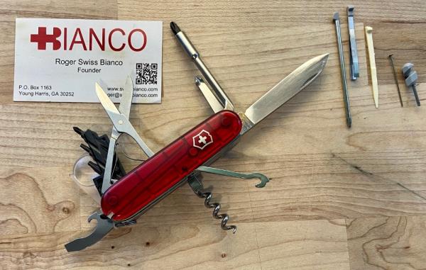 Victorinox CyberYeoman with Ruby scales, free shipping 