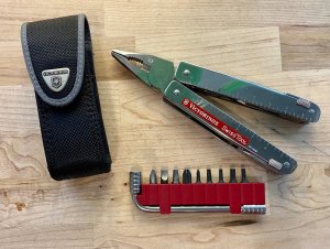 Victorinox Swiss Tool bit holder, bits and nylon pouch, free shipping 