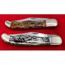 2 Knife Set Fight’n Rooster “Cock of the Walk” Folding Hunters 1st Gen 1978 Both #029 Serial Numbers 2 Knife Set Fight’n Rooster “Cock of the Walk” Folding Hunters 1st Gen 1978 Both #029 Serial Numbers