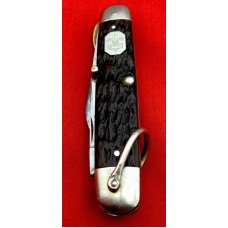 Vintage CATTARAUGUS CUTLERY CO Model No. D2589 Whitt-L-Kraft Official Boy Scout Pocket Knife Stag Vintage CATTARAUGUS CUTLERY CO Model No. D2589 Whitt-L-Kraft Official Boy Scout Pocket Knife Stag