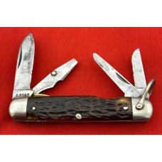 Vintage CATTARAUGUS CUTLERY CO Model No. D2589 Whitt-L-Kraft Official Boy Scout Pocket Knife Stag Vintage CATTARAUGUS CUTLERY CO Model No. D2589 Whitt-L-Kraft Official Boy Scout Pocket Knife Stag