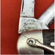 Vintage CATTARAUGUS CUTLERY CO Model No. D2589 Whitt-L-Kraft Official Boy Scout Pocket Knife Stag Vintage CATTARAUGUS CUTLERY CO Model No. D2589 Whitt-L-Kraft Official Boy Scout Pocket Knife Stag