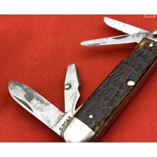 Vintage CATTARAUGUS CUTLERY CO Model No. D2589 Whitt-L-Kraft Official Boy Scout Pocket Knife Stag Vintage CATTARAUGUS CUTLERY CO Model No. D2589 Whitt-L-Kraft Official Boy Scout Pocket Knife Stag
