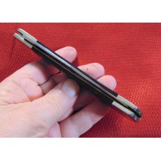 HUGE ONE BLADE TRAPPER KNIFE CARL SCHLIEPER GERMAN EYE BLACK CELLULOID HANDLES 1990'S HUGE ONE BLADE TRAPPER KNIFE CARL SCHLIEPER GERMAN EYE BLACK CELLULOID HANDLES 1990'S
