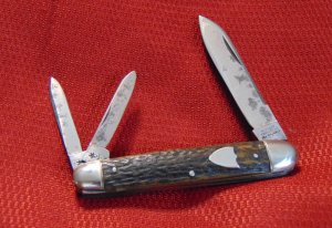 VINTAGE RODGERS CUTLERS TO HIS MAJESTY WHITTLER GENUINE ENGLISH STAG HANDLES 1875/1900
