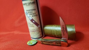 Great Eastern Cutlery GEC 19 Kingwood 190120 Pocket Knife, New with Pin & Tube, 1095 Carbon Steel  