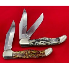 2 Knife Set Fight’n Rooster “Cock of the Walk” Folding Hunters 1st Gen 1978 Both #029 Serial Numbers 2 Knife Set Fight’n Rooster “Cock of the Walk” Folding Hunters 1st Gen 1978 Both #029 Serial Numbers