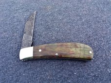 TUNA VALLEY PHOENIX JACK GREEN MAPLE BURL DAMASCUS