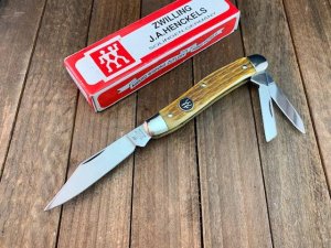 Henckels by Boker Whittler Fossilized Ivory Pin Feather Jigged Gorgeous.