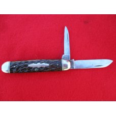 VINTAGE JOHN PRIMBLE BELKNAP HDW. NICE PRETTY BONE SCALES CIGAR PATTERN 2 BLADE VINTAGE JOHN PRIMBLE BELKNAP HDW. NICE PRETTY BONE SCALES CIGAR PATTERN 2 BLADE