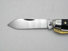 Queen Cutlery #40 Heavy Electrician Jack in Smooth Black Delrin Handles, 1976, Queen Cutlery #40 Heavy Electrician Jack in Smooth Black Delrin Handles, 1976,