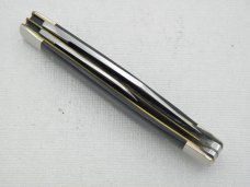Queen Cutlery Gamekeeper Series Mode 302 Jack, 1976: 3 3/8” closed, black Micarta Queen Cutlery Gamekeeper Series Mode 302 Jack, 1976: 3 3/8” closed, black Micarta