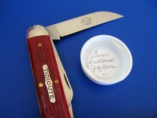 GEC Tidioute 530411 Red Glass Jig Bone Cuban 1 of 25 Non-Serialized COI Mint in Tube GEC Tidioute 530411 Red Glass Jig Bone Cuban 1 of 25 Non-Serialized COI Mint in Tube