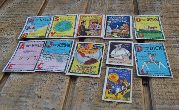 11 A.A. Jordan Cutlery Co. St. Louis MO Advertising Stamps Multi Colored Date To 1900 Or Earlier 