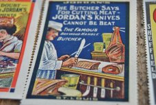 11 A.A. Jordan Cutlery Co. St. Louis MO Advertising Stamps Multi Colored Date To 1900 Or Earlier 