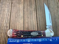 Case Wharncliffe Copperlock Crimson Peach Seed Jigged Bone Life Member Annual Club Knife 2012 Case Wharncliffe Copperlock Crimson Peach Seed Jigged Bone Life Member Annual Club Knife 2012