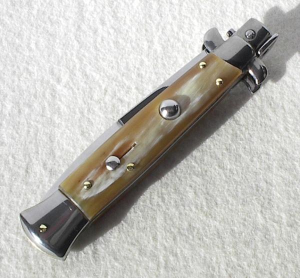NEW FRANK BELTRAME 9" GENUINE FRENCH BOVINE HORN ITALIAN STILETTO