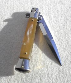 NEW FRANK BELTRAME 9" GENUINE FRENCH BOVINE HORN ITALIAN STILETTO