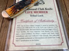 Case Tony Bose Design Tribal Lock Autumn Peach Seed Jigged Bone 2018 CCC Life Member Annual Case Tony Bose Design Tribal Lock Autumn Peach Seed Jigged Bone 2018 CCC Life Member Annual