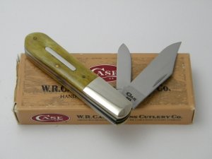 Case XX USA  62009 1/2 1995 Smooth Appaloosa Bone Barlow Knife in Box