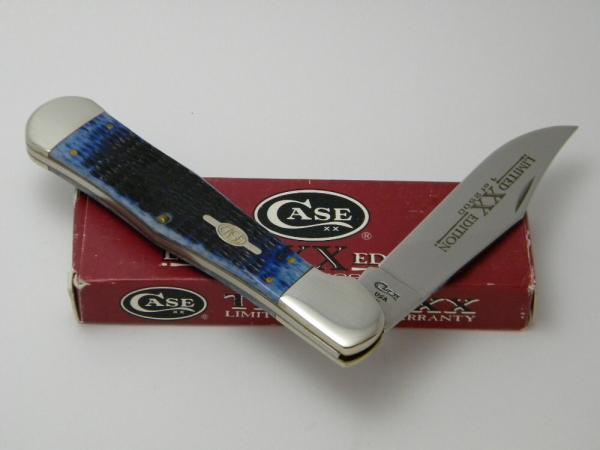 Case XX USA C61050 Limited Edition 1998 Dark Blue Bone Coke Bottle Folding Knife in Box Case XX USA C61050 Limited Edition 1998 Dark Blue Bone Coke Bottle Folding Knife in Box