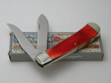 Case XX USA TB62546 2012 Christmas Red Bone Panama Trapper Knife in Box