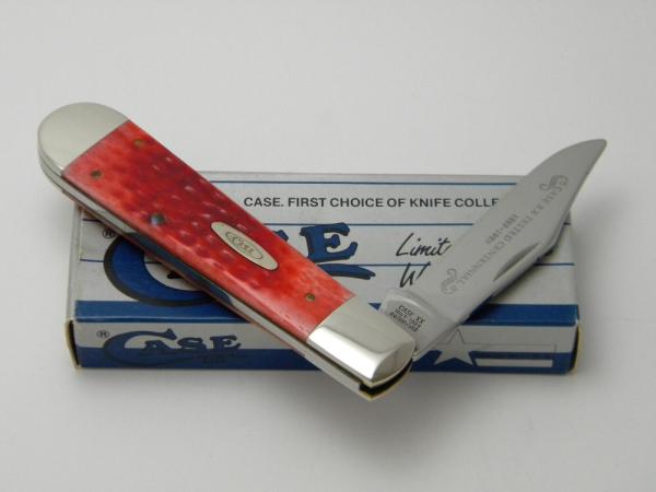 Case XX USA R6199 1/2 Red Bone Centennial 1889-1989 Jack Knife in Box