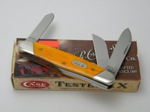 Case XX USA 63046 2011 Persimmon Bone Humpback Stockman Knife in Box
