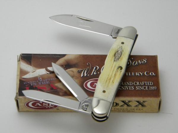 Case XX USA 63046WH 2009 Burnt Oatmeal Bone Humpback Whittler Knife in Box Case XX USA 63046WH 2009 Burnt Oatmeal Bone Humpback Whittler Knife in Box