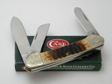 Case XX USA 6394 2008 Brown Bone Gunboat Canoe Knife in Box Case XX USA 6394 2008 Brown Bone Gunboat Canoe Knife in Box