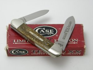 Case XX USA 62131  1996 Butternut Bone Limited Edition Canoe Knife in Box