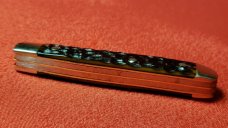 Boker Wiss Jack Knife c.1976 2 Blade Carbon Steel 70313 Brown Jig Handles Minty