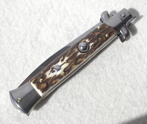  FRANK BELTRAME 9" GENUINE EUROPEAN STAG ITALIAN STILETTO