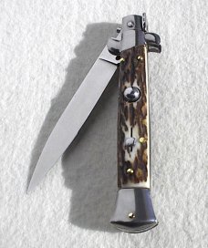 FRANK BELTRAME 9" GENUINE EUROPEAN STAG ITALIAN STILETTO