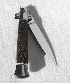  FRANK BELTRAME 9" GENUINE EUROPEAN STAG ITALIAN STILETTO