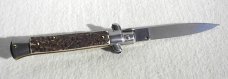  FRANK BELTRAME 9" GENUINE EUROPEAN STAG ITALIAN STILETTO