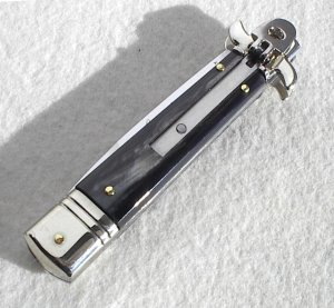 AKC LEVERLETTO 20cm - 8" BRAZILAN HORN NEW MODIFIED BAYONET BLADE   