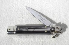 AKC LEVERLETTO 20cm - 8" BRAZILAN HORN NEW MODIFIED BAYONET BLADE   