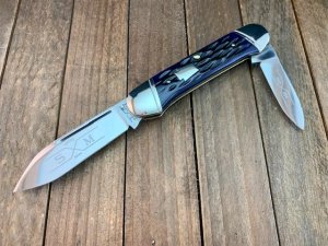 Schatt and Morgan Canoe Deep Blue Jigged Bone 1997