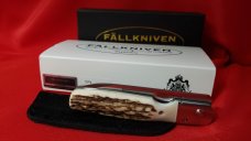 FALLKNIVEN GP STAG Linerlock CoS Drop Point Gentleman's Pocket Knife, BRAND NEW with Box and Pouch