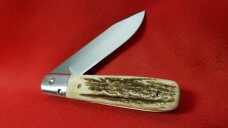 FALLKNIVEN GP STAG Linerlock CoS Drop Point Gentleman's Pocket Knife, BRAND NEW with Box and Pouch