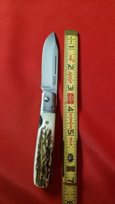 FALLKNIVEN GP STAG Linerlock CoS Drop Point Gentleman's Pocket Knife, BRAND NEW with Box and Pouch