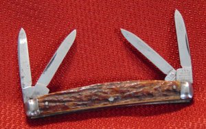  VINTAGE I*XL GEORGE WOSTENHOLM SHEFFIELD ENGLAND CONGRESS GENUINE OLD STAG 1890-1930