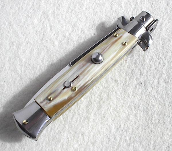 NEW FRANK BELTRAME 9" FRENCH BOVINE HORN BAYONET BLADE ITALIAN STILETTO