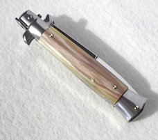 NEW FRANK BELTRAME 9" FRENCH BOVINE HORN BAYONET BLADE ITALIAN STILETTO