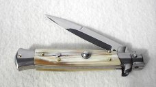 NEW FRANK BELTRAME 9" FRENCH BOVINE HORN BAYONET BLADE ITALIAN STILETTO