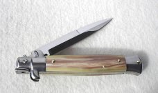 NEW FRANK BELTRAME 9" FRENCH BOVINE HORN BAYONET BLADE ITALIAN STILETTO