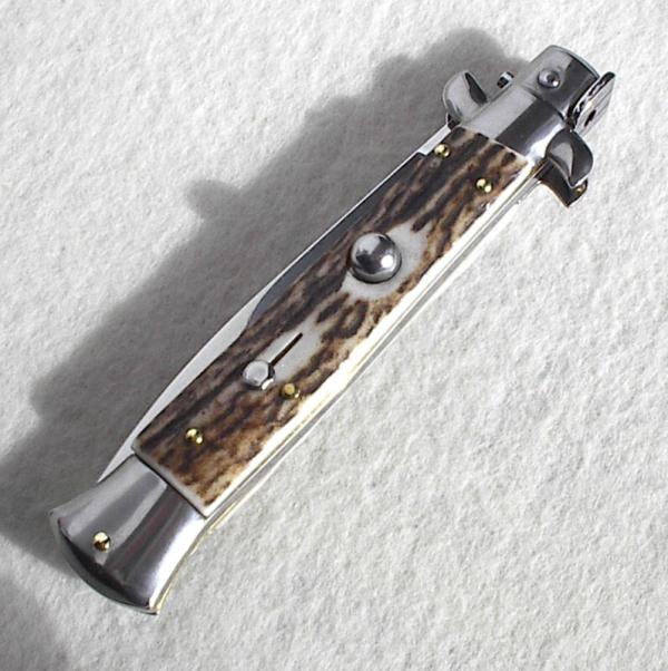  FRANK BELTRAME 9" GENUINE EUROPEAN STAG ITALIAN STILETTO