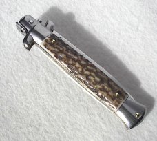  FRANK BELTRAME 9" GENUINE EUROPEAN STAG ITALIAN STILETTO